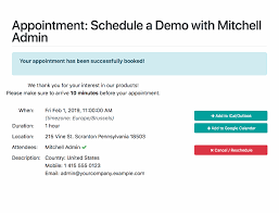 Read the small conversation texts a & b (given below) several times. Appointments Overview Odoo