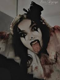 Dawn Emerson: Me Art the Clown: @criistiiann_m 📸: @tyler_pen Was a really  fun photoshoot up in the mountains! More pics to come. 🖤 . . #terrifier  #arttheclown #cosplay #cosplayer #cosplaygirl #gothgoth #horror #halloween