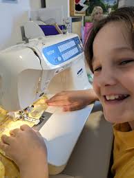 Teaching children sewing skills and passing down traditions