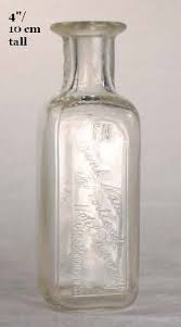 Cobalt blue is a color often used in these types of bottles, dating from the 1870s through the 1930s. Medicinal Bottles