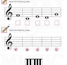 Fun And Learn Music Music Worksheets Treble Clef C D E F G Music Lessons For Kids Music Worksheets Music Teaching Resources