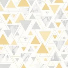 Chantilly Geometric Marble Triangle Wallpaper Yellow Grey Debona 5014 Yellow Grey Wallpaper Grey Wallpaper Yellow Wallpaper