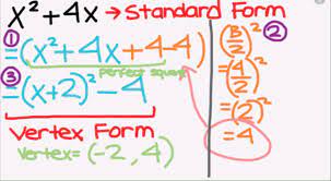 So far, you have used both standard form and factored from. Completing The Square To Vertex Form Quirky Quadratics