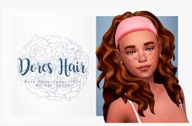 Bangin' baby hairs hey, y'all i. Dores Hair Sims 4 Maxis Match Headband Free Transparent Png Download Pngkey