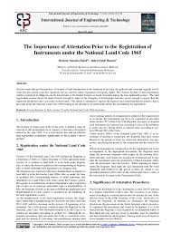 Institute of chartered accountants of india icai on twitter undertake national online quiz competition on insolvency bankruptcy code 2016 of ibbi as knowledge enrichment date 1st july 2020 to 31st. Pdf The Importance Of Attestation Prior To The Registration Of Instruments Under The National Land Code 1965 Natasha Halid Academia Edu