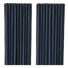 Sanela Room Darkening Curtains 1 Pair Dark Blue 55x98 Ikea Room Darkening Curtains Room Darkening Dark Blue Curtains