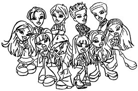 Printable Free Cartoon Bratz Coloring Pages For Kids Girls 25551 Halloween Coloring Pages Halloween Coloring Coloring Pages