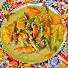 100 gram tewel/ nangka muda kupas rebus hingga empuk, tiriskan. Begini Cara Membuat Lodeh Buncis Daging Sapi