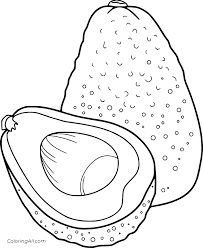 Avocado coloring pages are a fun way for kids of all ages to develop creativity, focus, motor skills and color recognition. Avocado Coloring Pages Coloringall