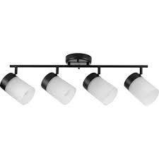 Progress Lighting Ridgecrest 4 Light Black Incandescent Track Lighting Head P900012 031 The Home Depot