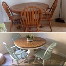 My 40 Craigslist Table Makeover Farmhouse Style Sanded And Stained The Top Chalk Painted T Refurbished Furniture Refinishing Furniture Repurposed Furniture