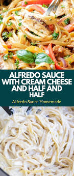 Why buy a jar from the store when making a homemade alfredo sauce with cream cheese is this easy?? Alfredo Sauce With Cream Cheese And Half And Half Alfredo Sauce Cooking Recipes Foodie Recipes