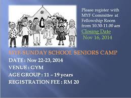 Penang chinese methodist church sunday school. Myf Sunday School Seniors Camp Myf Trinity Methodist Church Penang