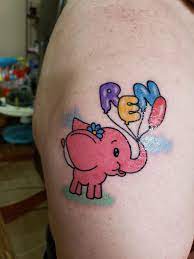 Check spelling or type a new query. My First Tattoo For My Grand Daughter A Little Pink Elephant By Cait Bush Kustom Thrills In Nashville Tn Tattoos