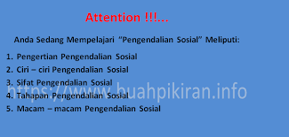 Contoh lembaga pengendalian sosial formal. Pengertian Pengendalian Sosial Menurut Para Ahli Buah Pikiran