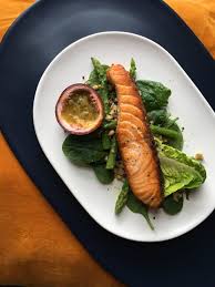 Serve this baked salmon asparagus with a squeeze of lemon for extra vitamin c and a side of hollandaise sauce for healthy fats. Mains Call Her Chef
