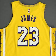 Lebron james once again took the top spot among jerseys sold at nbastore.com. Lebron James Los Angeles Lakers Christmas Day 19 Game Worn City Edition Jersey Double Double 14th Christmas Day Game Nba Auctions