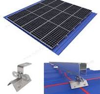 Trapezoidal metal roof with clamps, SPC-RF-CK02-HR
