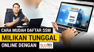 Cara daftar business online dengan ssm (suruhanjaya syarikat malaysia). Cara Mudah Daftar Ssm Milikan Tunggal Online Dengan Ezbiz Youtube
