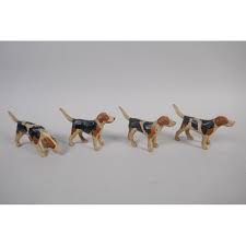 An early C20th carved and painted wood fox hunting group attributed to Frank Whittington, (British,