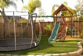 60 Exciting Small Backyard Playground Kids Design Ideas Insidexterior Small Backyard Landscaping Backyard Playground Landscaping