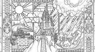 Beauty And The Beast Adult Coloring Pages This Fairy Tale Life Castle Coloring Page Adult Coloring Pages Coloring Pages