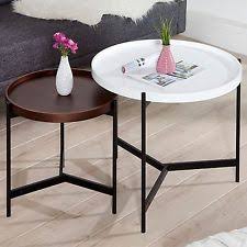 Couchtisch Set Lagoon Schwarz Weiss Rund Beistelltisch Tisch Couchtisch Couchtisch Rund Couchtisch Set