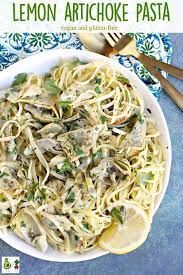 Lemon Artichoke Pasta Vegan Recipe Artichoke Recipes Artichoke Pasta Vegan Pasta Recipes