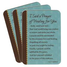 I am a very visual person. I Said A Prayer Of Healing Pocket Prayer Cards