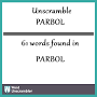 Profile Picture of Unscrambled 61 words from letters in PARBOLon Google