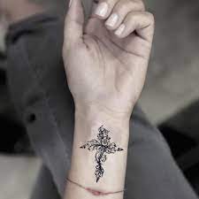 25 tattoo fonts to ink your designs in style. Flower Cross Tattoo Wrist Novocom Top