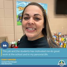 Kasey Chauvin was recently promoted to assistant plant manager at Paul J.  Solis Elementary for her tireless effort, positive attitude, and  encouraging spirit. Student smiles motivate her to support their education  and