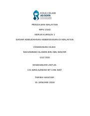 Sebelum mempelajari wujud budaya dan teori pembentukannya, kita harus memiliki pegangan meskipun begitu, sebetulnya kebudayaan tidak dapat diartikan sesederhana itu. Dasar Kebudayaan Kebangsaan Di Malaysia Docx Pengajian Malaysia Mpu 2163 Kerja Kursus 1 Dasar Kebudayaan Kebangsaan Di Malaysia Disediakan Oleh Course Hero