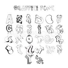 Browse by alphabetical listing, by style, by author or by popularity. Graffiti Font Alphabet Lett By Ivan Kamzyst Mostphotos