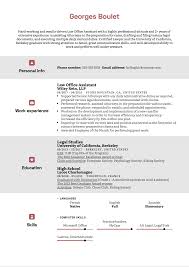 These free professional cv templates have been professionally designed by our team in the uk in microsoft word format to boost your chances of our smart security guard cv or resume template features a black border, dividng lines, letter spacing and sample information for a security officer role. Law Office Assistant Resume Sample Kickresume