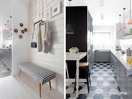 A pop of fiery red makes a strong impression. White Grey And Black Equipe Ceramicas