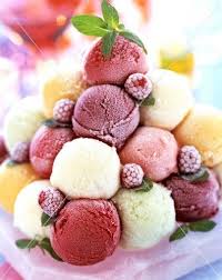 Pyramid Of Sorbets Sorbet Healthy And Unhealthy Food Event Food