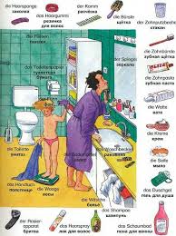 Wortschatz Das Badezimmer German Language German Grammar Learn German