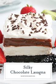 Check out this easy recipe for the best death by chocolate lasagna from delish.com! Best Chocolate Lasagna Recipe 5 Layers Of Chocolate Goodness