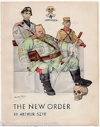Axis Powers Evil Leader Vintage Wwii Propaganda Cartoon Book Plate Print By Szyk Wwii Propaganda Wwii Propaganda Posters Cartoon Books