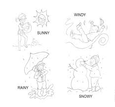 Weather Coloring Sheets For Preschoolers Scuola
