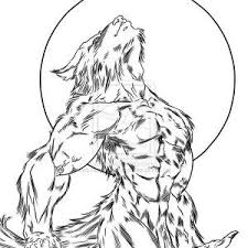 Werewolf Howling Werewolf Under The Moon Light Coloring Page Howling Werewolf Under The Moon Light Coloring Page Werewolf Coloring Pages Cool Drawings