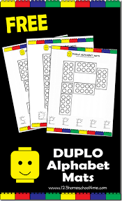 Combining these letters is how the words necessary for communication develop. Free Duplo Alphabet Mats