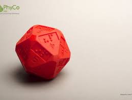 Blind Gamers Will Find Idellwig S Twenty Sided Die Incredibly Useful Sighted Gamers Will Learn Braille As They Play H Braille 20 Sided Dice 3dprinting Design