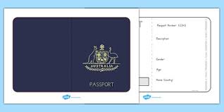 Australian Passport Template Australia Passport Template Passport Book Week