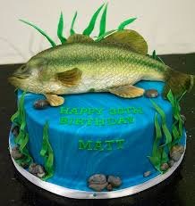 This easy birthday cake idea from little life of mine is brilliant. Pin By Tammie Pennington On Cakes Fish Cake Fish Cake Birthday Bass Fish Cake