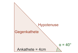 De sinus(sin), cosinus(cos) en tangens(tan) geven een verhouding tussen twee zijdes in een rechthoekige driehoek. Sinus Kosinus Und Tangens