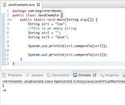Int strcmp (const char* str1, const char* str2);. Java String Compareto Method With Examples