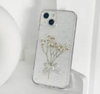 Dried Flowers Clear Phone Case