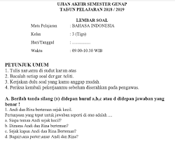 Contoh Soal Uas Pat Kls 3 Sd Semester 2 Kurikulum 2013 Contoh Soal Un Sd Smp Sma